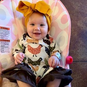 Chicken Baby Girl Outfit